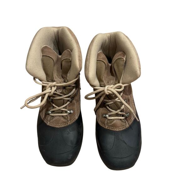 Sorel Men\'s Cold Mountain Winter Suede Rubber Snow Boots Tan/Black Size 9 main image 5